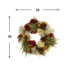 25" Hydrangea and Pomegranates Wreath