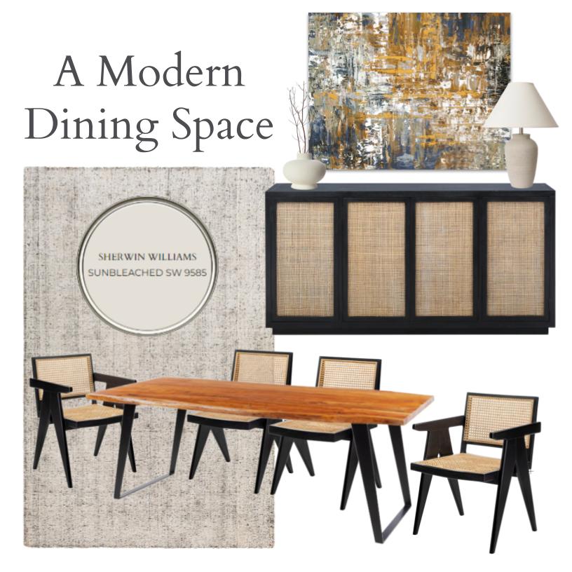 Modern Dining Space Mood Board