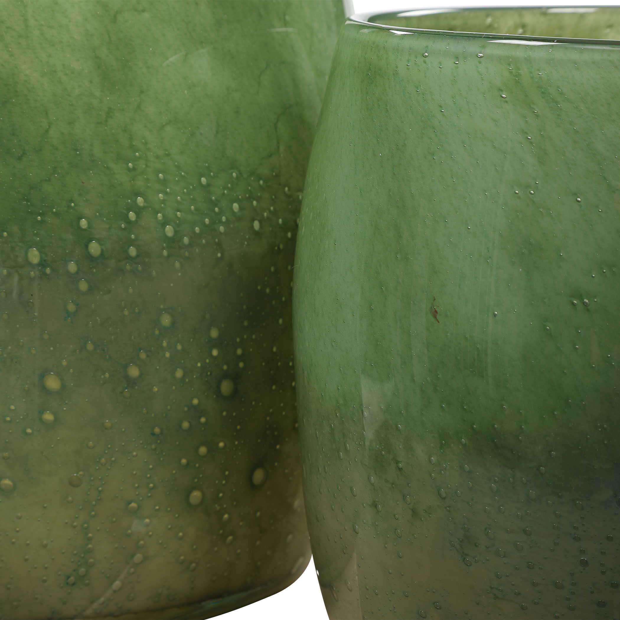 Matcha Art-Glass Vase-Set of 2