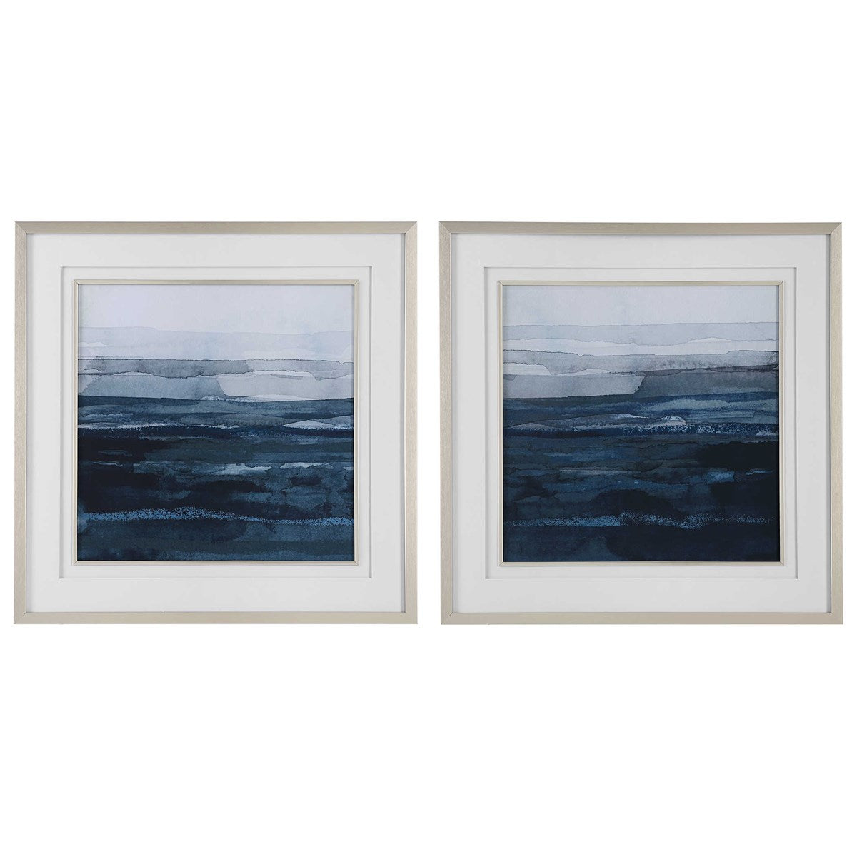 Rising Blue- Framed Prints- Set of 2