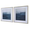 Rising Blue- Framed Prints- Set of 2