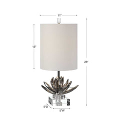 Silver Lotus Accent Lamp