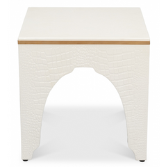 Croco Leather Stool