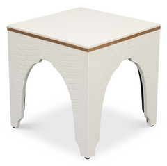 Croco Leather Stool