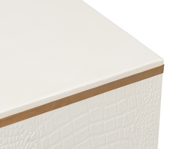 Croco Leather Stool