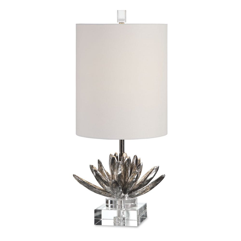 Silver Lotus Accent Lamp