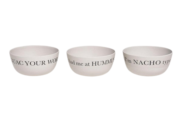 Bowl Trio- "Guac, Hummus, Nacho"
