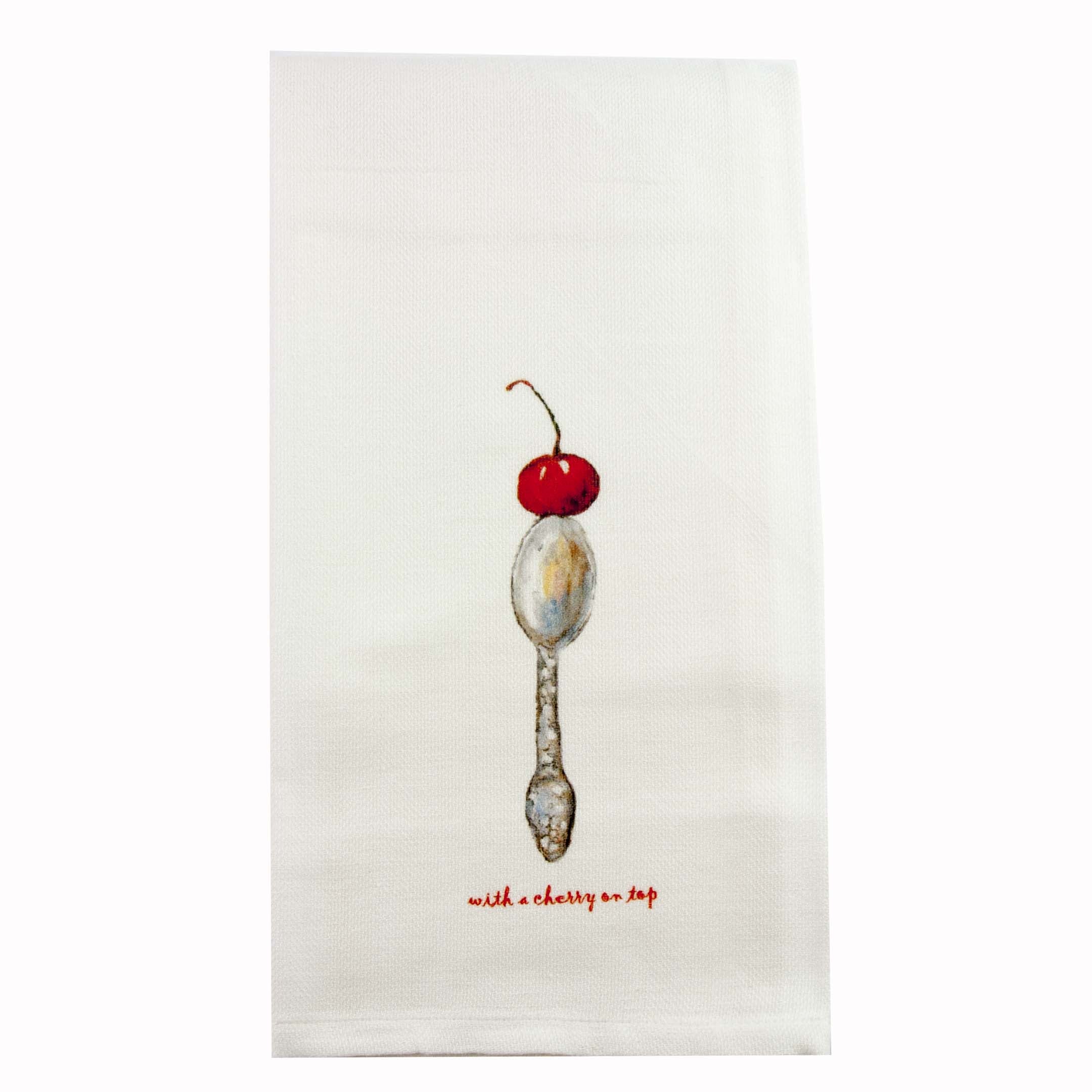 Kitchen Towel "with a Cherry On Top"