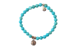 T.Jazelle Turquoise Charm Bracelets