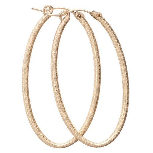 Enewton Design Simply Elegant Oval Hoop Gold