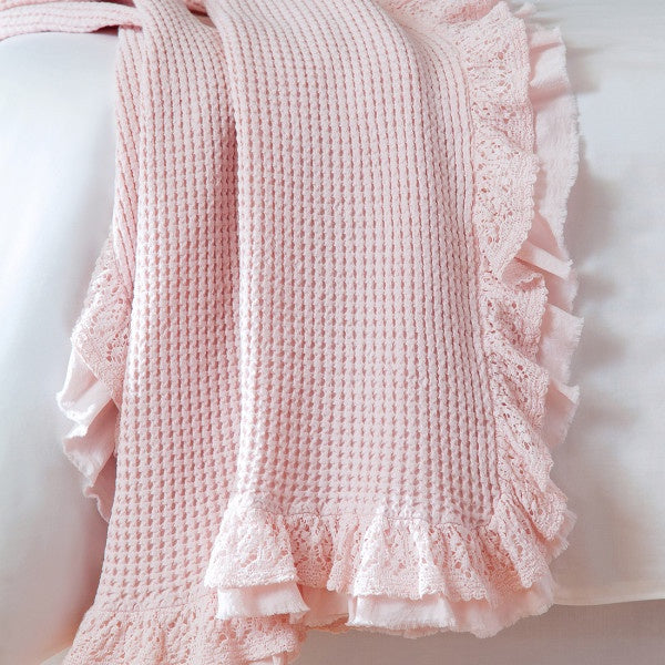 Quilted pink Baby Blanket