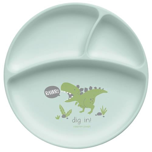 SJ Silicone Dino Baby Plate