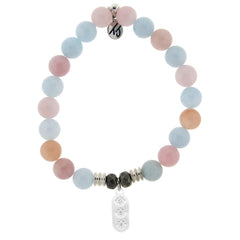 T.Jazelle- Morganite "Connecticut" Charm Bracelet