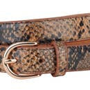 FrMW Golden Brown Snakeskin Belt