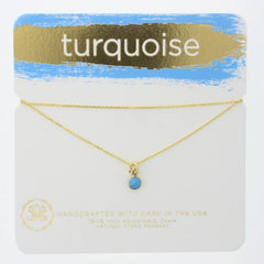 Lotus Turquoise Necklace