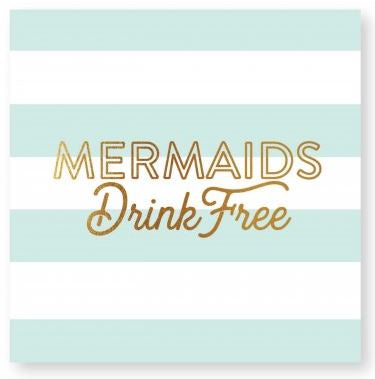 Paper Cocktail Napkins "Mermaids"