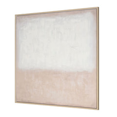 White Colorfield Abstract Wall Art