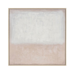 White Colorfield Abstract Wall Art