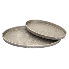 Oval Pebble Trays - Set of 2